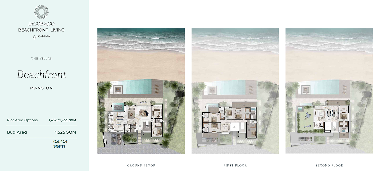 Beachfront mansion layout